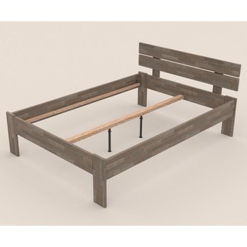 Postel MARIA II buk olej šedá, 140x200 cm 4