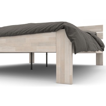 Postel MARIA II buk olej bílá, 180x200 cm 4