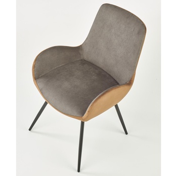 Jídelní židle MARIANELA šedá/hnědá 1