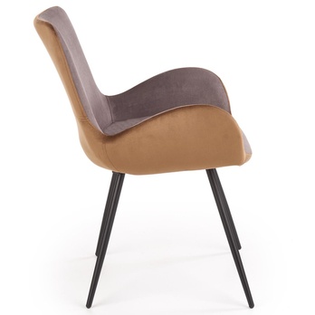 Jídelní židle MARIANELA šedá/hnědá 4