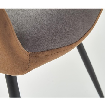 Jídelní židle MARIANELA šedá/hnědá 5