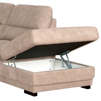 Sedací souprava MARICELA pravá, světle hnědá 4