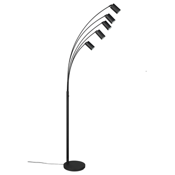 Stojací lampa MARLEY 6 černý kov 4