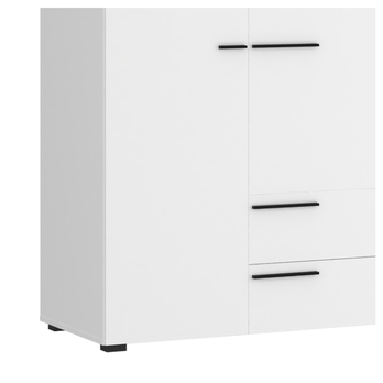 Šatní skříň MARLOW bílá, šířka 135 cm 4