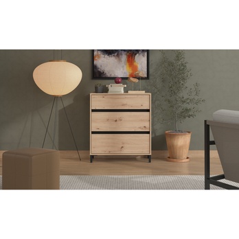 Komoda MARRON I dub artisan/matná černá 1