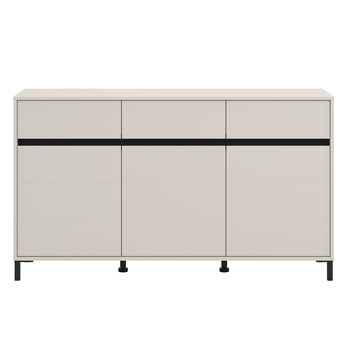 Komoda MARRON III kašmírová/matná černá 4