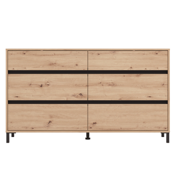 Komoda MARRON IV dub artisan/matná černá 3