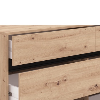 Komoda MARRON IV dub artisan/matná černá 5