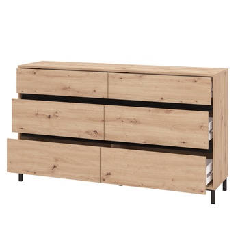 Komoda MARRON IV dub artisan/matná černá 2