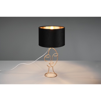 Stolní lampa MARY zlatá/černá 1