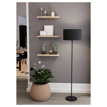 Stojací lampa MASERLO černá 1