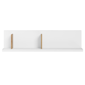 Nástěnná police MASSI 07 dub hikora/bílá 2