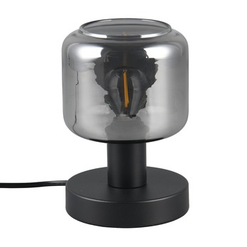 Stolní lampa MATARO sklo/černá 1