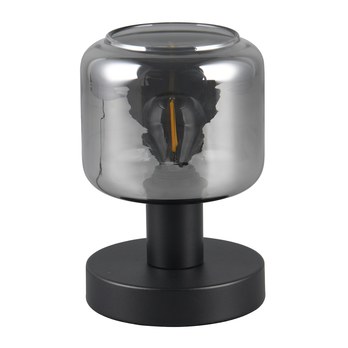Stolní lampa MATARO sklo/černá 3