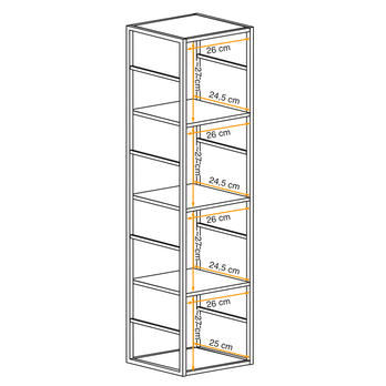 Regál MATCH RM2 černá 1