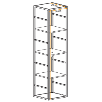 Regál MATCH RM2 černá 2
