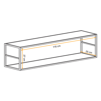 Regál MATCH RM7 černá 1