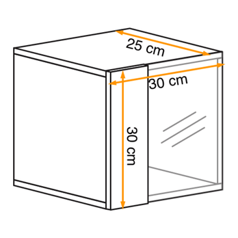 Závěsná skříňka MATCH WW5 dub wotan 1