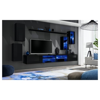 Obývací stěna MATCH XXV černá 1