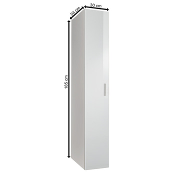 Skříň MATLA 645, bílá, šířka 30 cm 2