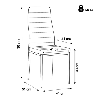 Jídelní set MATTIS III beton/šedá 4