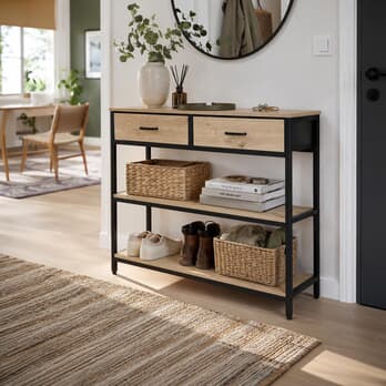 Konzolový stolek MAX dub/černá 1