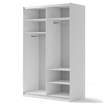 Šatní skříň MAXI bílá, šířka 150 cm 2