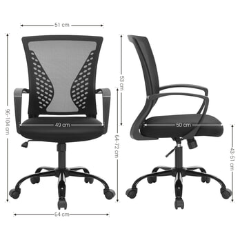 Kancelářská židle MAXITO černá 6