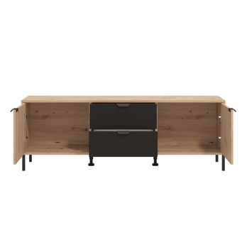 TV komoda MAYENNE černá/dub artisan 2