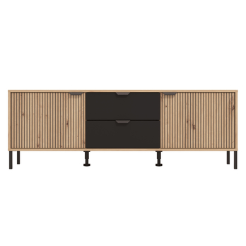 TV komoda MAYENNE černá/dub artisan 3
