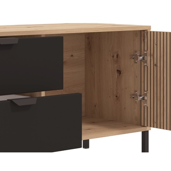 TV komoda MAYENNE černá/dub artisan 4