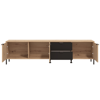 TV komoda MAYENNE dub artisan/černá 2