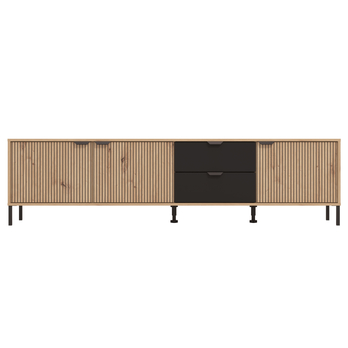 TV komoda MAYENNE dub artisan/černá 3