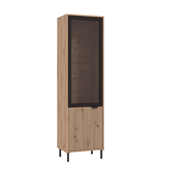 Vitrína MAYENNE dub artisan/černá 4