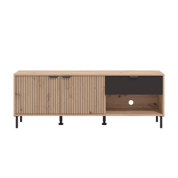 TV komoda MAYENNE dub artisan/černá 4