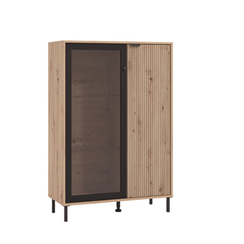 Vitrína MAYENNE dub artisan/černá 5