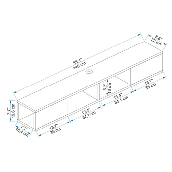 TV stolek MAYER antracitová/ořech 4