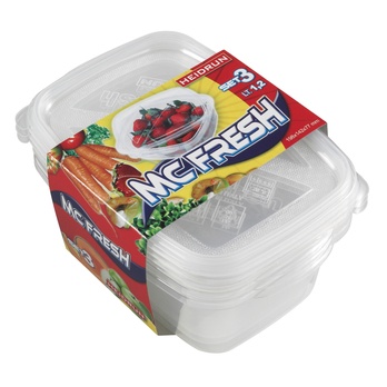 Sada dóz MCFRESH plast, 3 ks 1