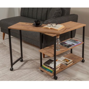 Přístavný stolek MELIN přírodní/černá 8