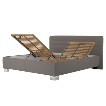 Postel s matrací MELISSA šedohnědá, 160x200 cm 1