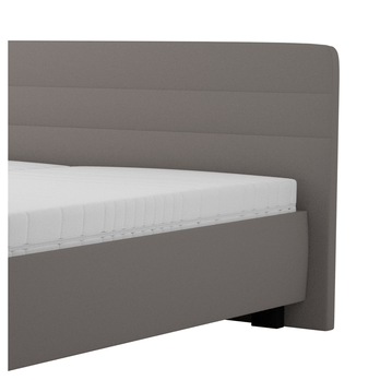 Postel s matrací MELISSA šedohnědá, 160x200 cm 3