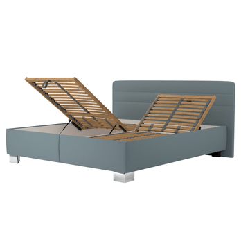 Postel s matrací MELISSA šedomodrá, 160x200cm 1