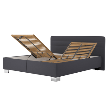 Postel s matrací MELISSA tmavě šedá, 160x200 cm 1