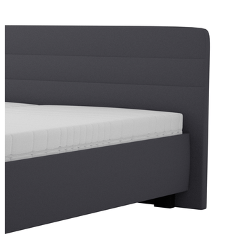 Postel s matrací MELISSA tmavě šedá, 160x200 cm 3