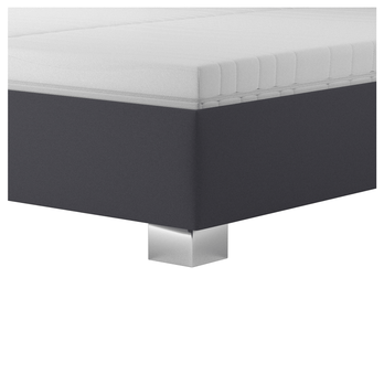 Postel s matrací MELISSA tmavě šedá, 140x200 cm 3
