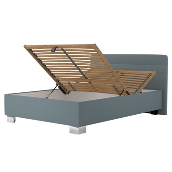 Postel s matrací MELISSA šedomodrá, 140x200 cm 1