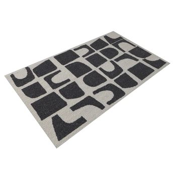 Koberec MELLOW GEO antracitová/bílá, 140x200 cm 2
