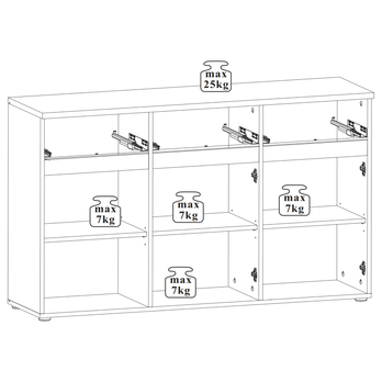 Komoda MEMPHIS 26 dub artisan 2