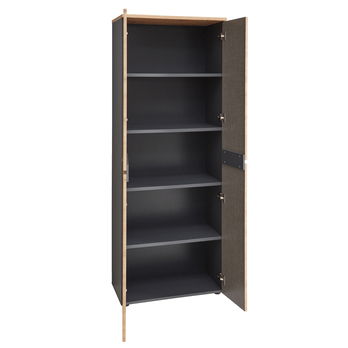 Skříň MEMPHIS II dub artisan/grafitová, šířka 75 cm 3