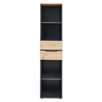 Regál  MEMPHIS II dub artisan/grafitová 2